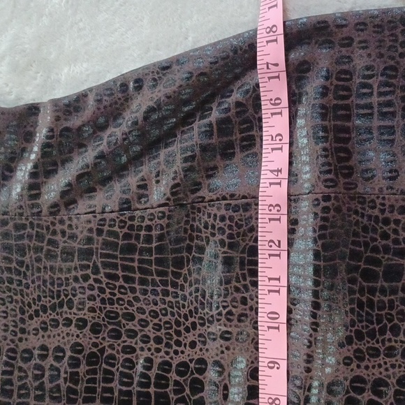 Madison Brown Black Faux Snake Print Sweetheart Dress New With Tag Women Size 6. - Picture 7 of 12